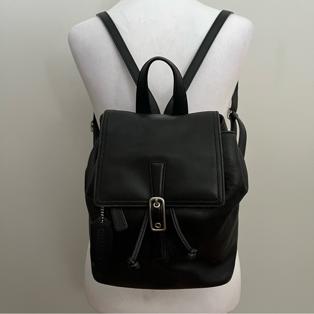 Coach Vintage Y2K Black Smooth Leather 9858
Backpack Daypack Rucksack Bag